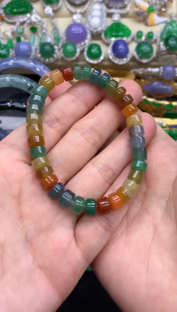 未镶嵌手串翡翠王***?208-分单-总价7700