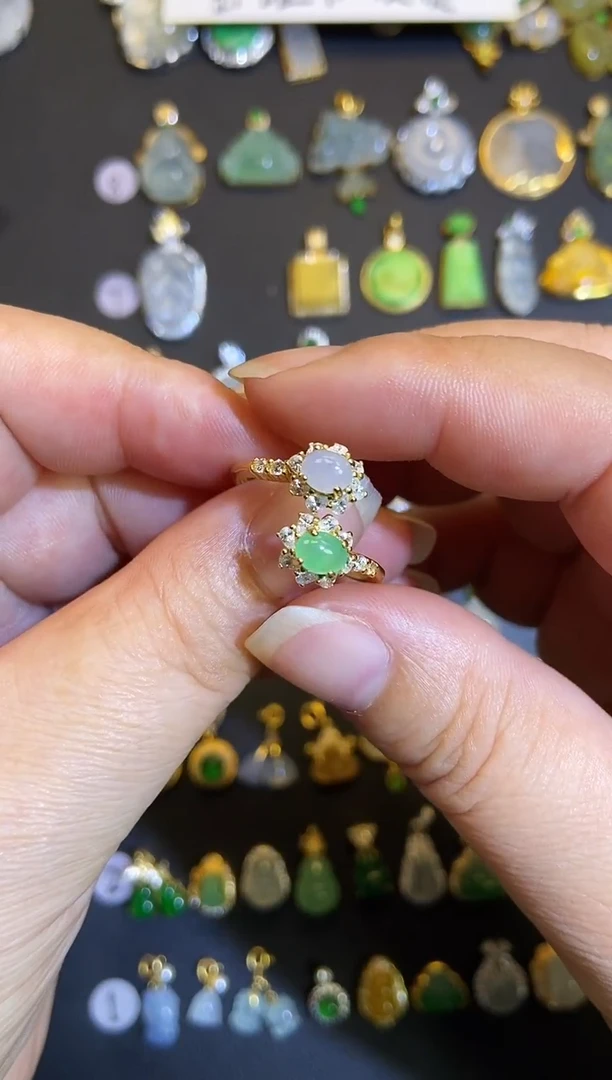 吊坠(不含链)银S925镶嵌翡翠1