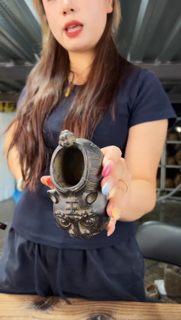 陶土【火山泥】虎头鞋单个