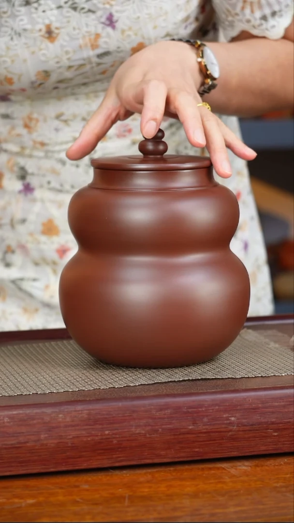 宜兴原矿紫砂茶叶罐