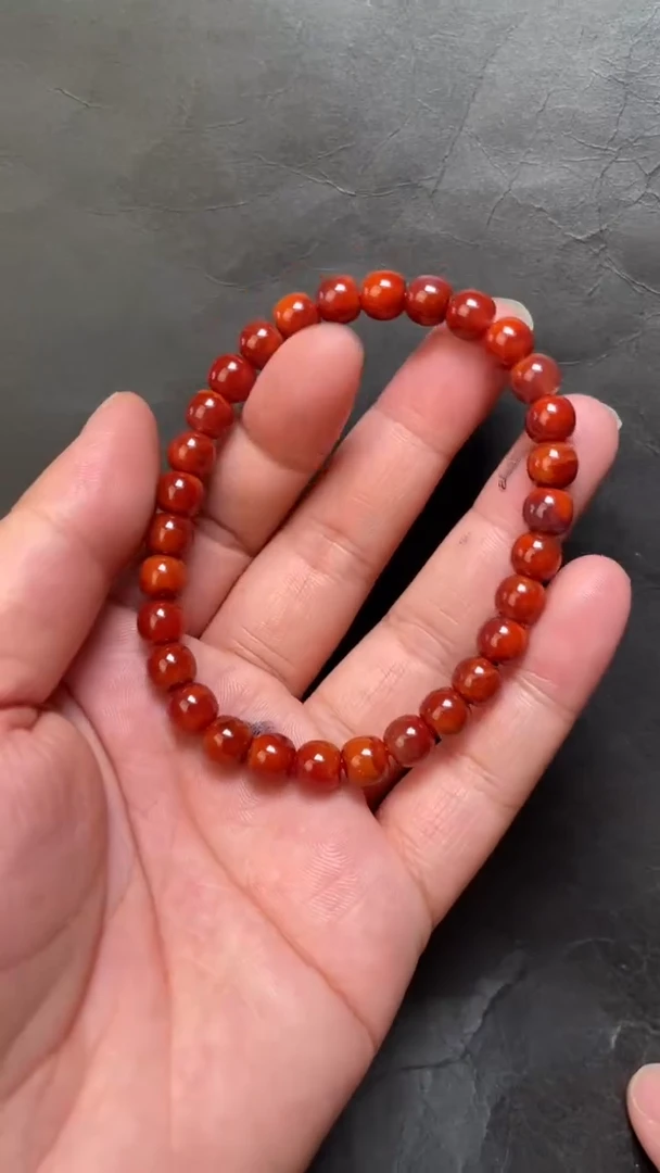 南红玛瑙29未镶嵌手串
