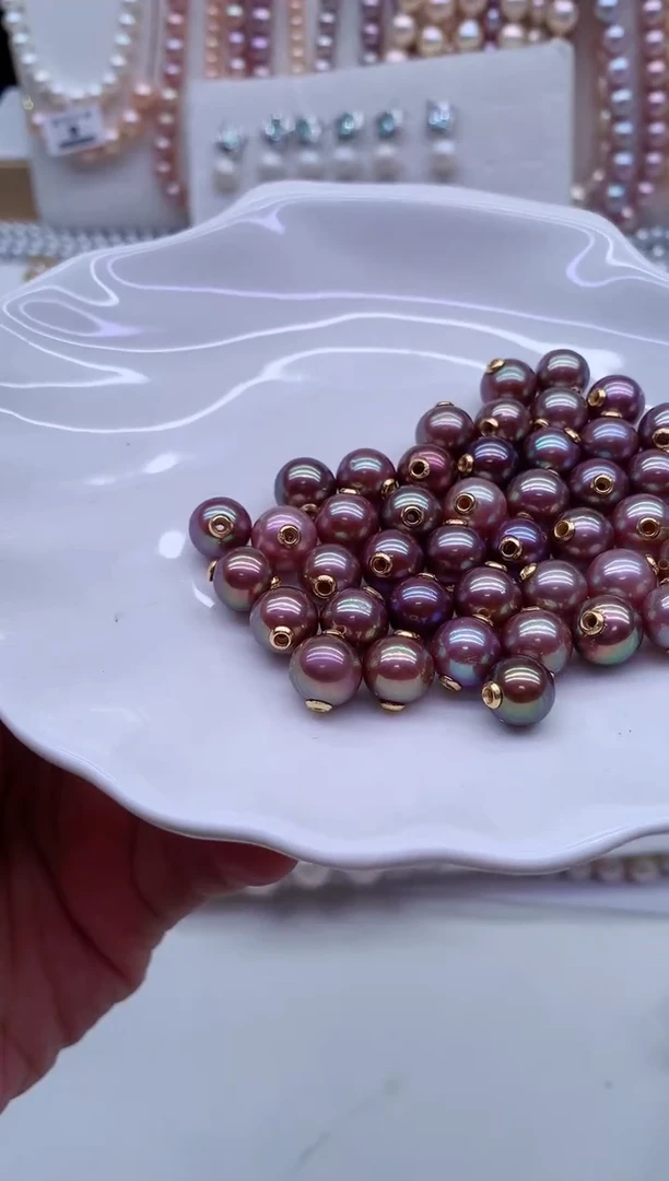 淡水珍珠银S925镶嵌吊坠(不含链)多样性发其一，非无暇