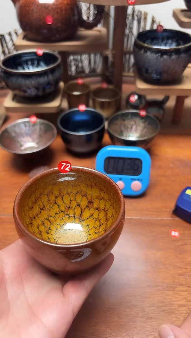 茶盏百*72号建盏工匠茶器