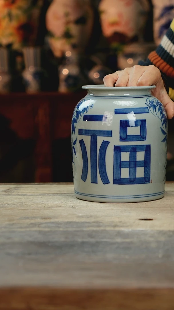 【闪购商品】瓷片景德镇纯手工釉下彩精品花瓶