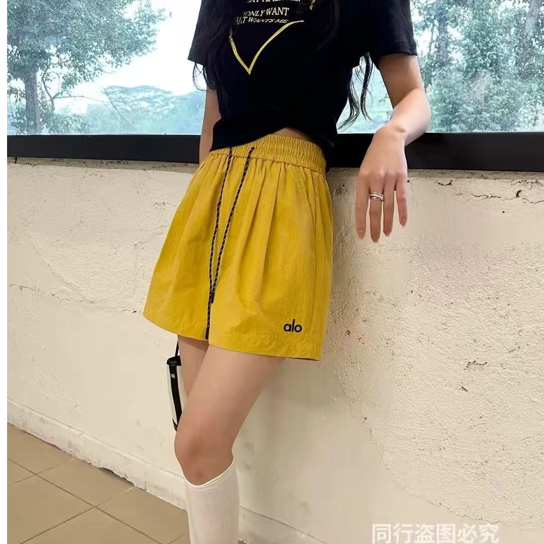 韩版时尚洋气速干阔腿休闲潮流短裤