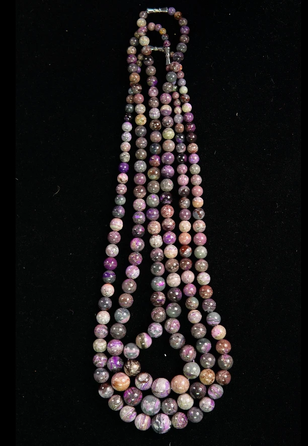 南非保真老料舒俱来塔链 世间珍宝 紫韵忘忧 多样性发其一