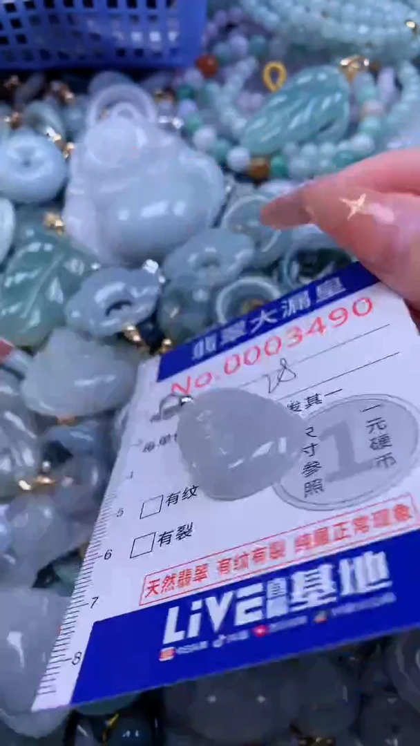 翡翠未镶嵌吊坠(不含链)3490
