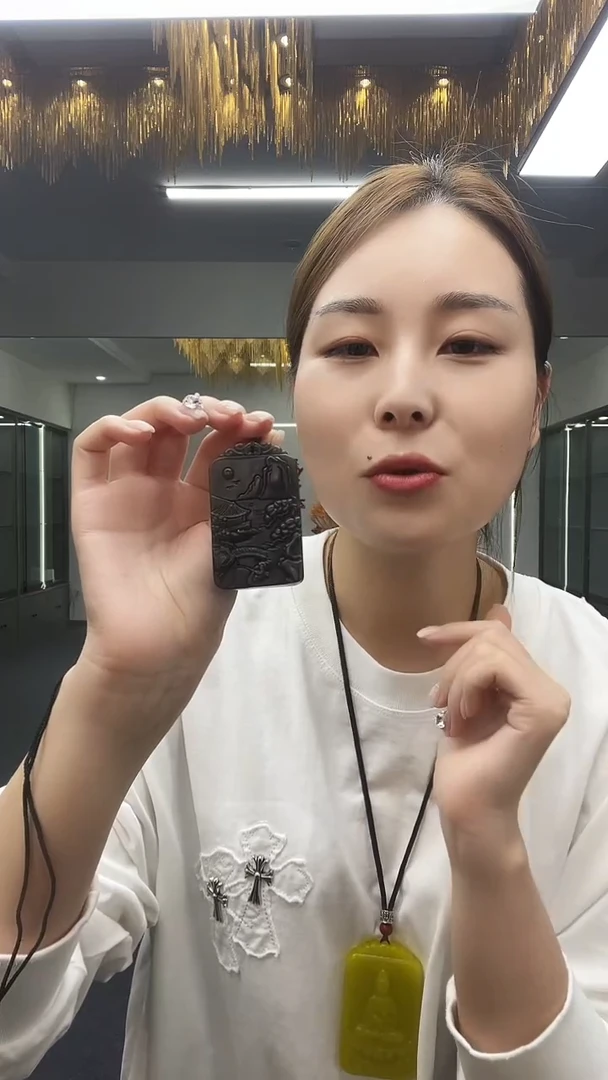 人**乡双面山水观音吊坠多样性性发货一件