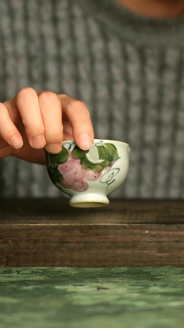 青诗集手工手绘瓷器