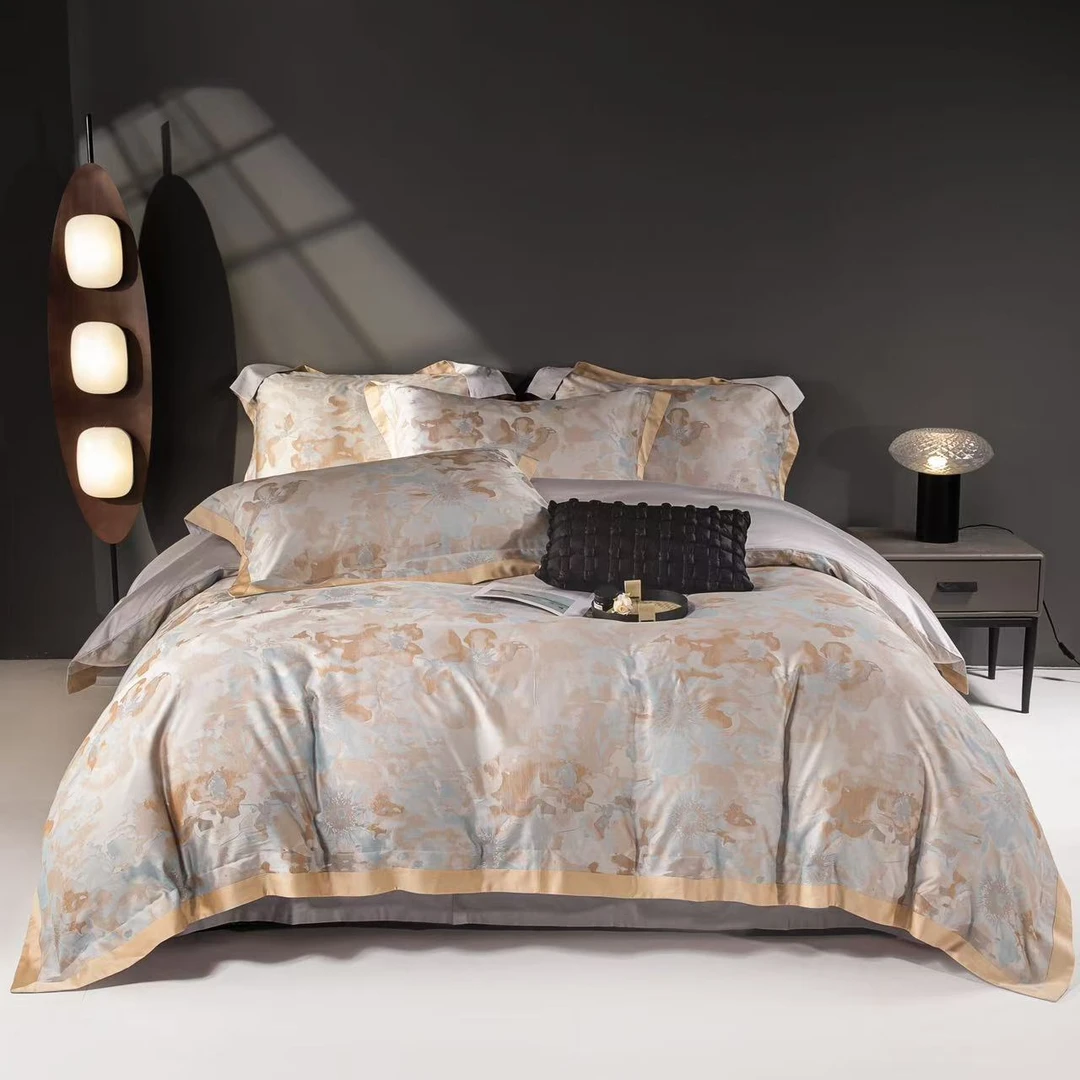 花汐梦&墨韵年华 轻奢色织提花四件套