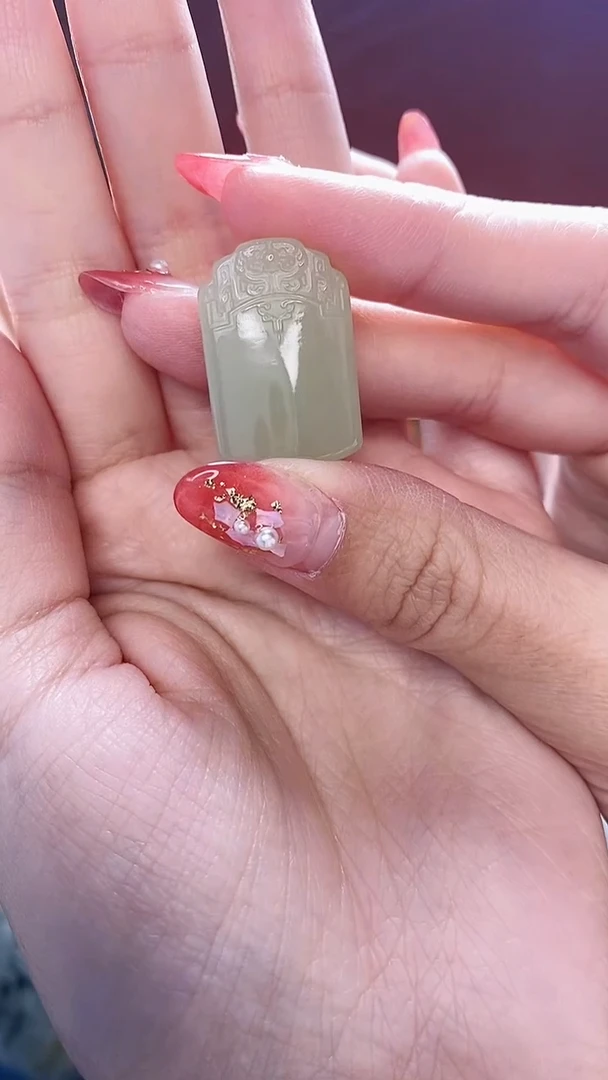 【闪购商品】和田玉挂件未镶嵌攻防兼备吊坠尺寸约25mm