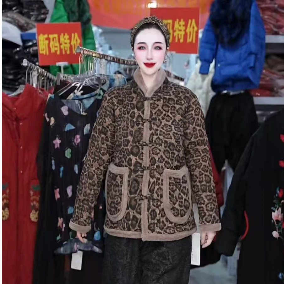 冬季新款加绒加厚保暖棉衣外套装时尚女装