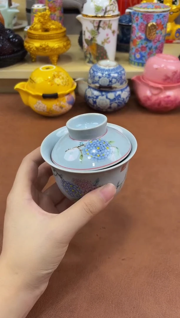 陶瓷茶具摆件旅行套组