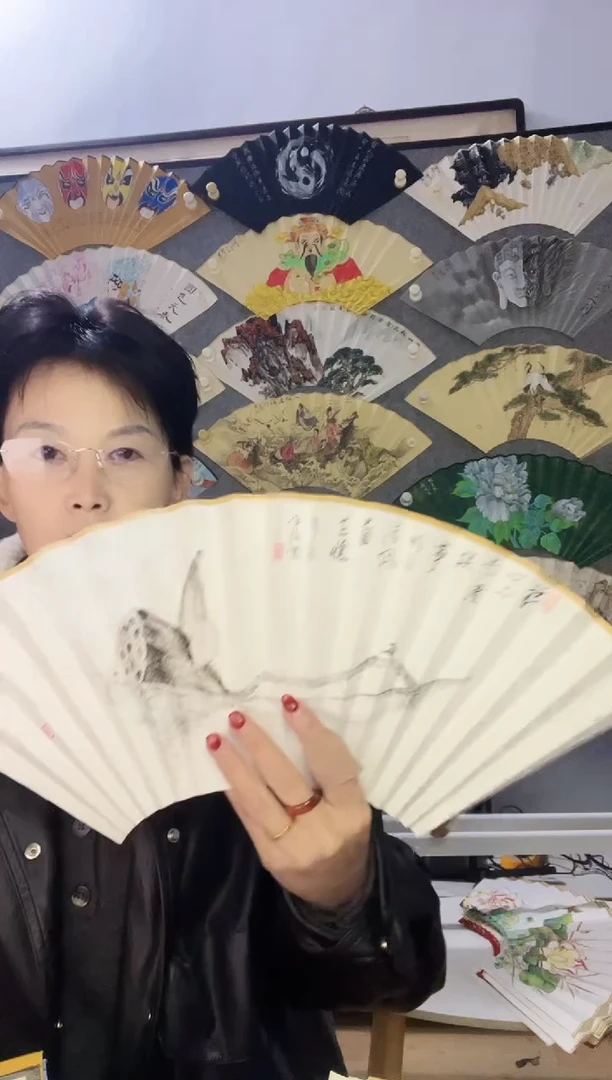 扇子九五寸十八方玉竹折扇