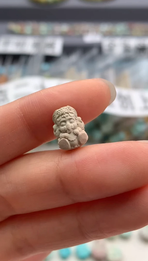 未镶嵌绿松石精工雕刻茜.E11