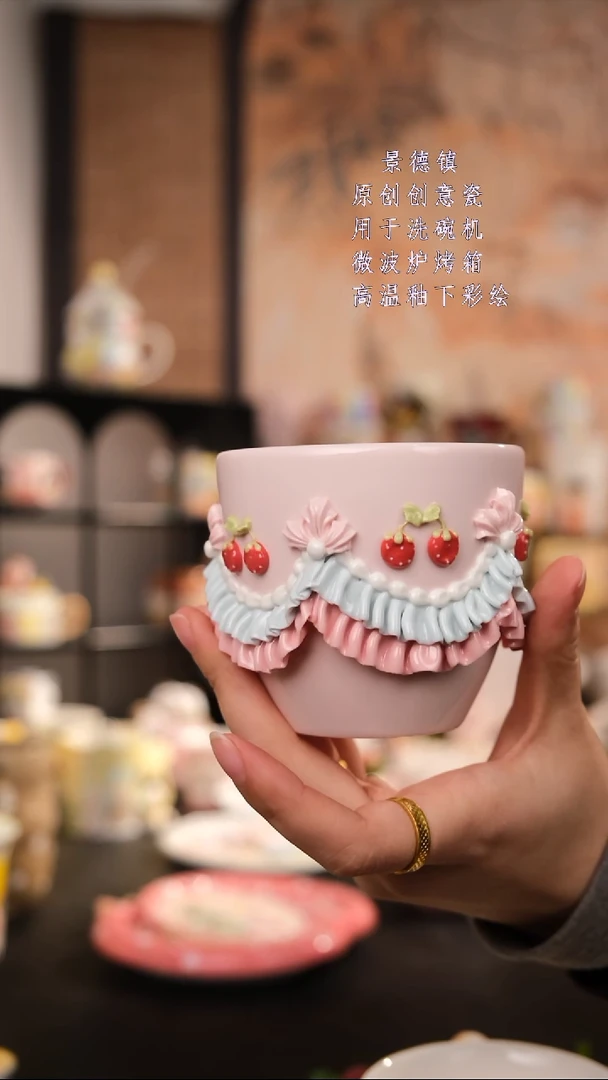 摆件陶旺的可以陶瓷手工手绘设计师款