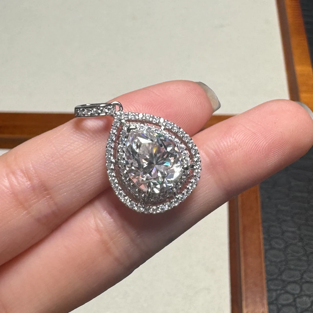 吊坠925银石 矿区高订气质满镶女神吊坠配链850