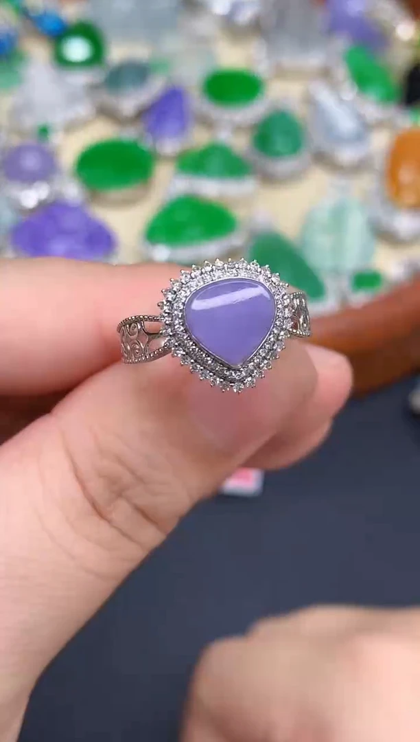 18K金镶嵌戒指翡翠401-中国好珍宝