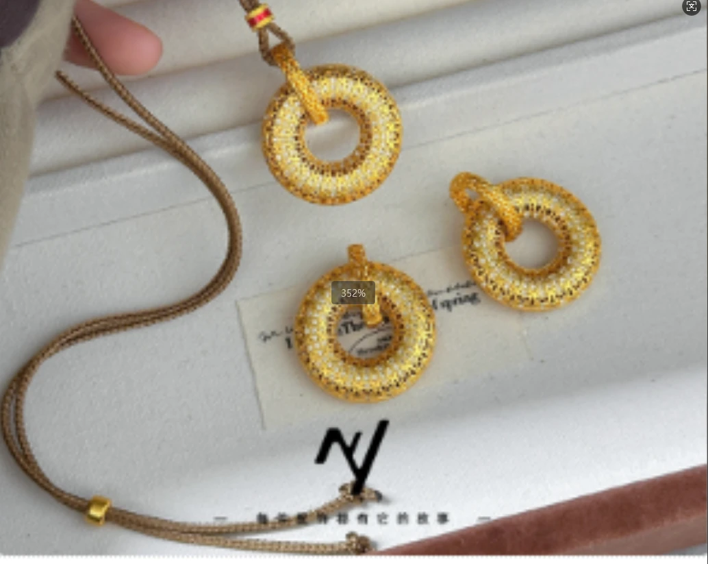 稀古金环吊坠 XQ