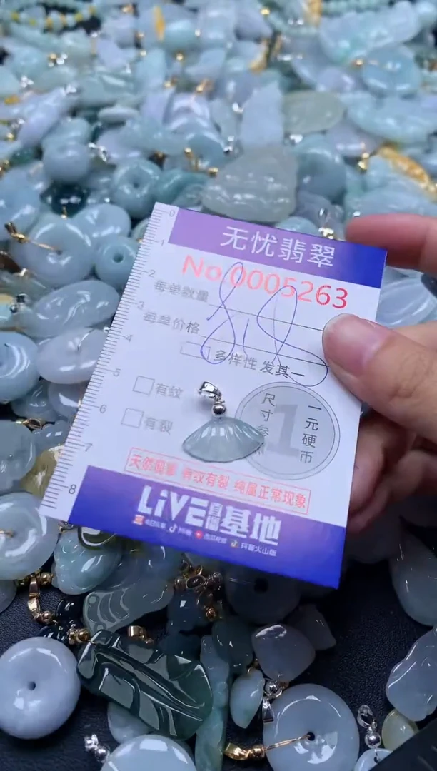翡翠未镶嵌吊坠(不含链)5263