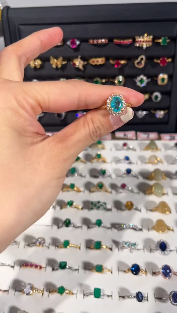 【闪购商品】碧玺戒指银S925镶嵌1315