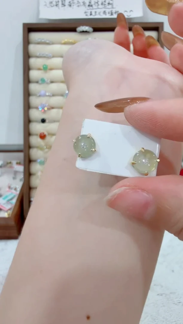 银S925镶嵌戒指翡翠222