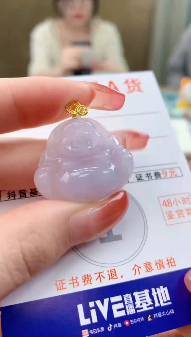 颈饰未镶嵌翡翠天然A货翡翠挂件