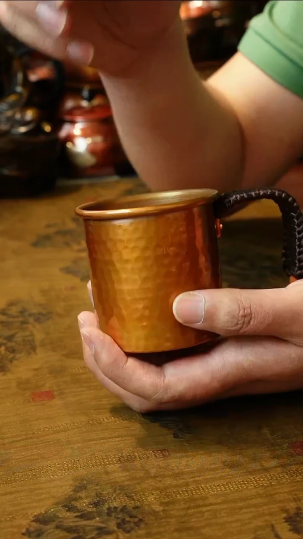 纯紫铜烤色小号咖啡杯