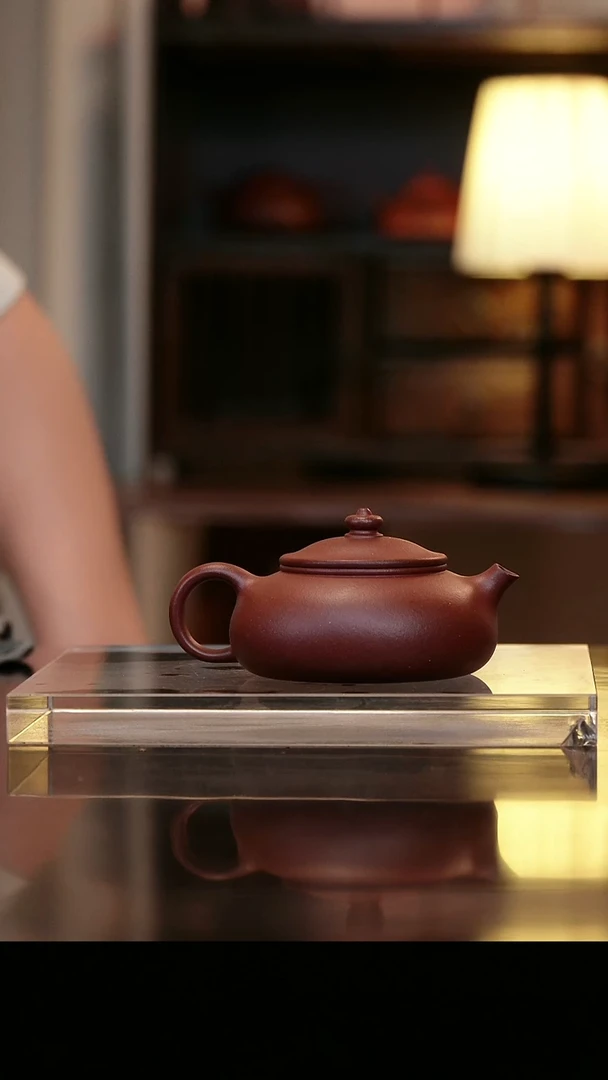 茶壶紫砂平台底槽清- 寒江-160cc