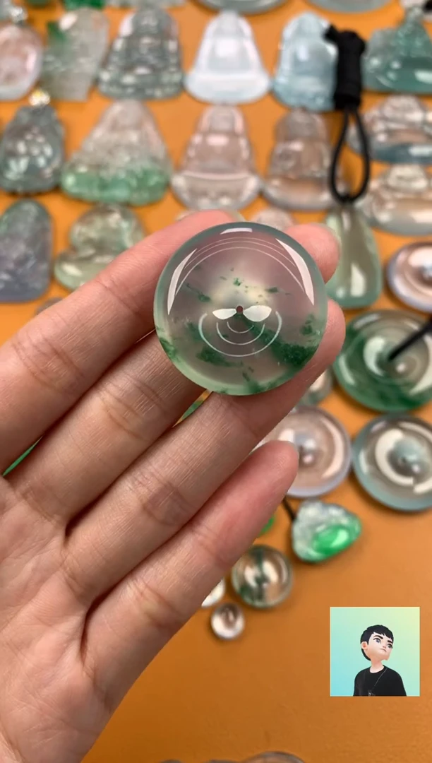 翡翠未镶嵌颈饰落**禅定金