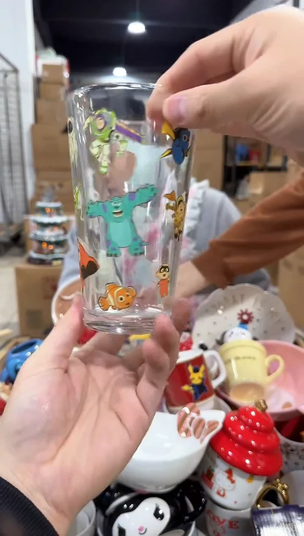 瓷片皮克斯合集玻璃杯