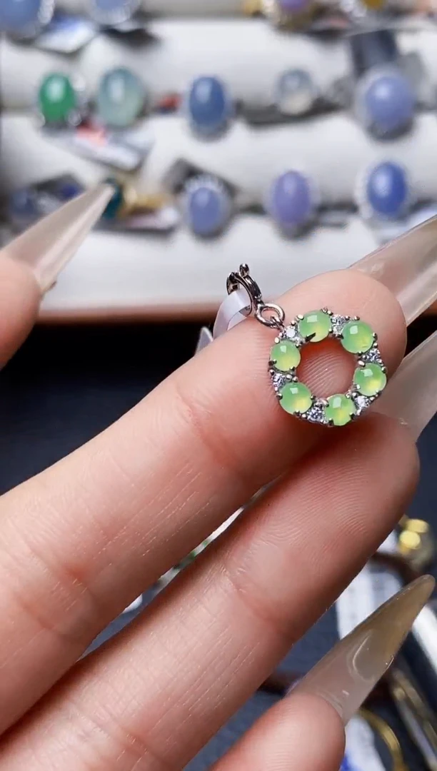 银S925镶嵌戒指翡翠1621