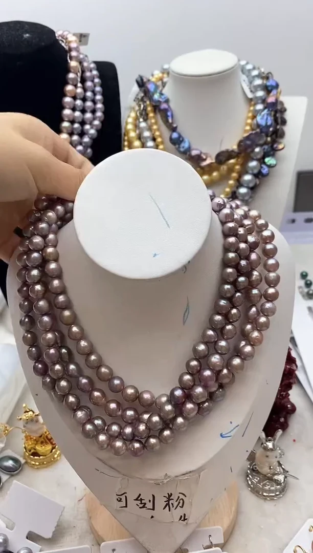 【闪购商品】淡水珍珠颈饰钛钢24