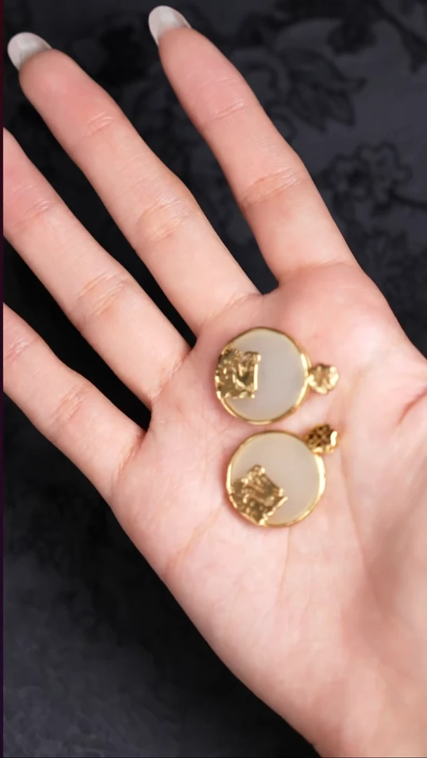 银S925镶嵌和田玉挂件工厂抛货 不退不换 多样性发其1