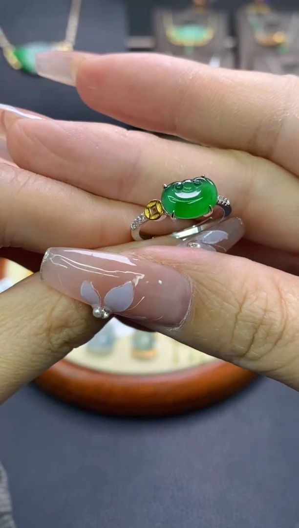 【闪购商品】翡翠颈饰银S925镶嵌净货16023