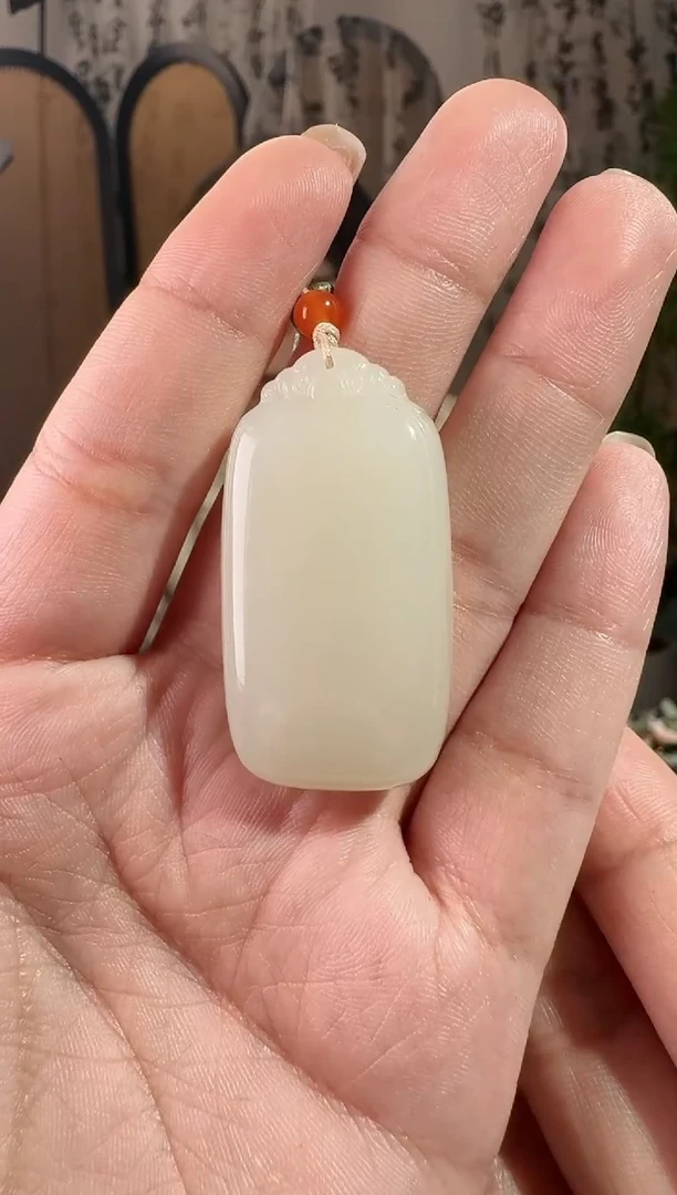 颈饰未镶嵌和田玉421无事牌