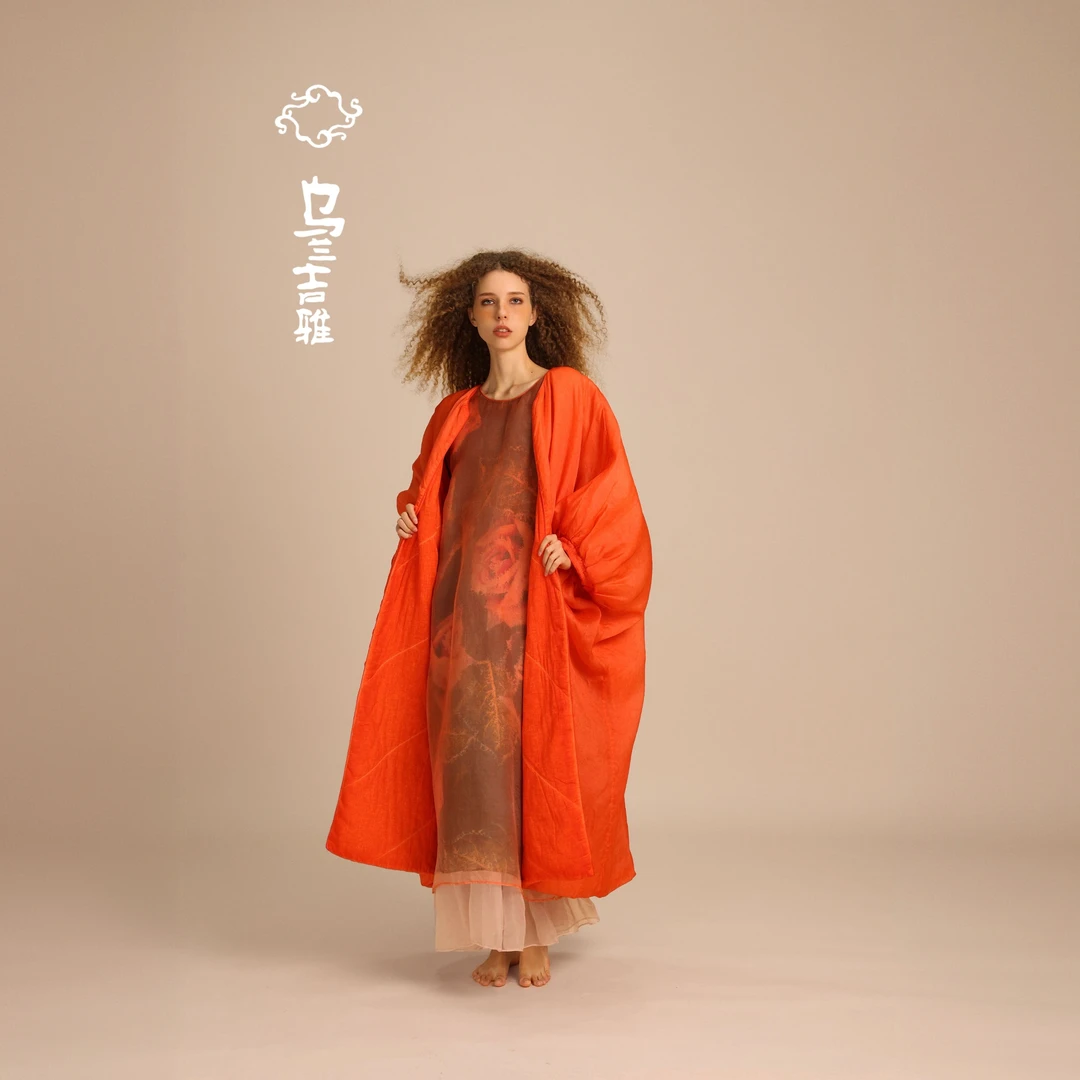 乌兰吉雅 原创设计风轻云淡棉袄