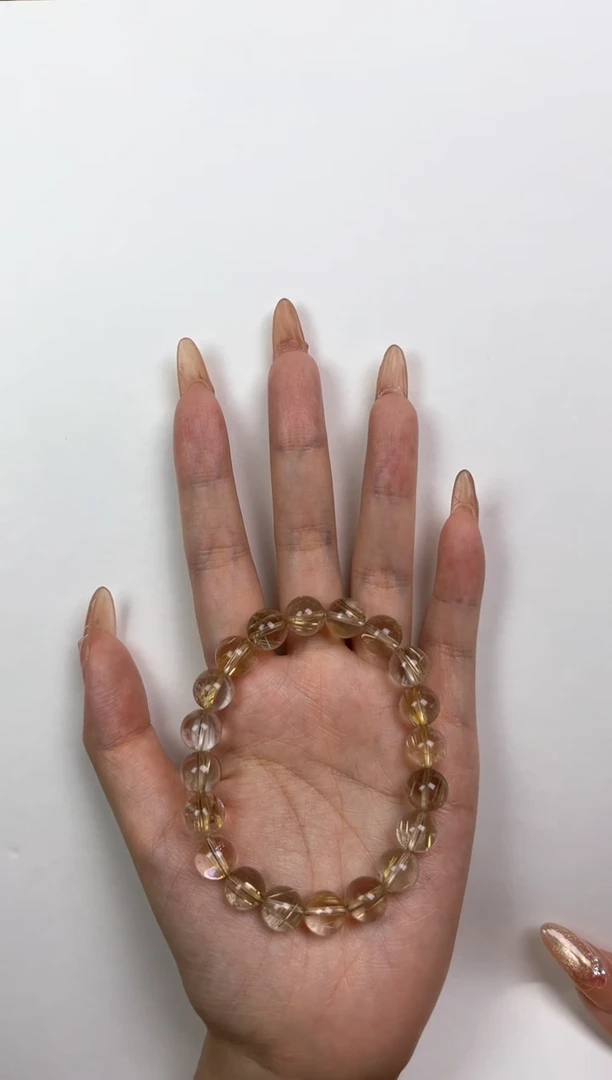 【闪购商品】水晶手串未镶嵌金发晶10mm