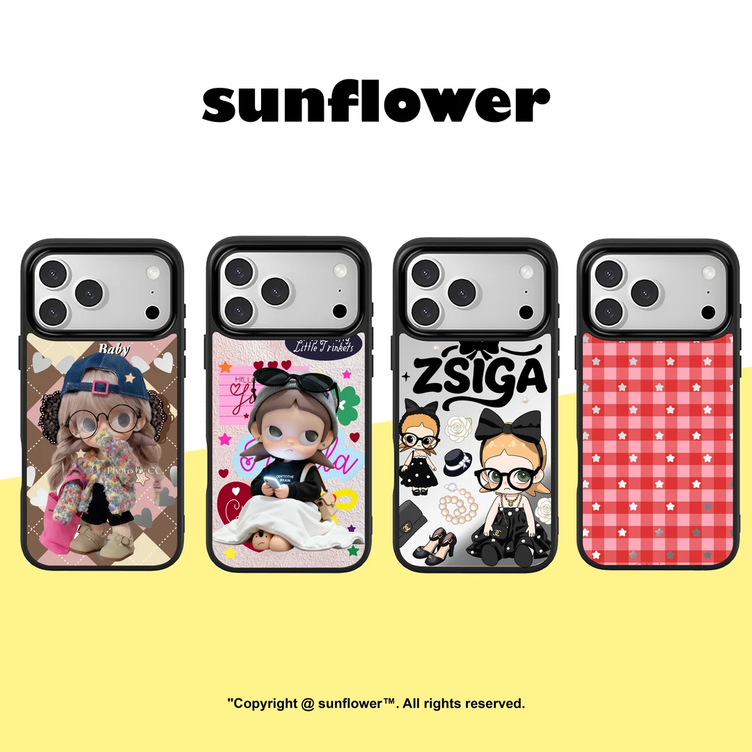 可爱嘎子姐热门款网红原创iphone17promax神甲镜面防摔手机壳