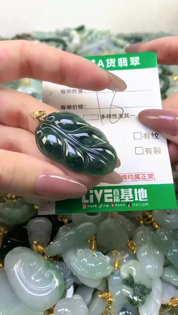 颈饰未镶嵌翡翠纯天然缅甸A货翡翠24