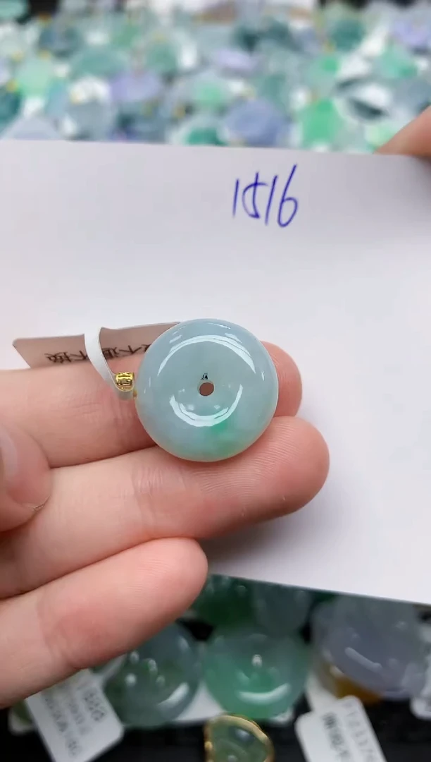 颈饰未镶嵌翡翠天然缅甸A货翡翠百元以上9元证书费自理