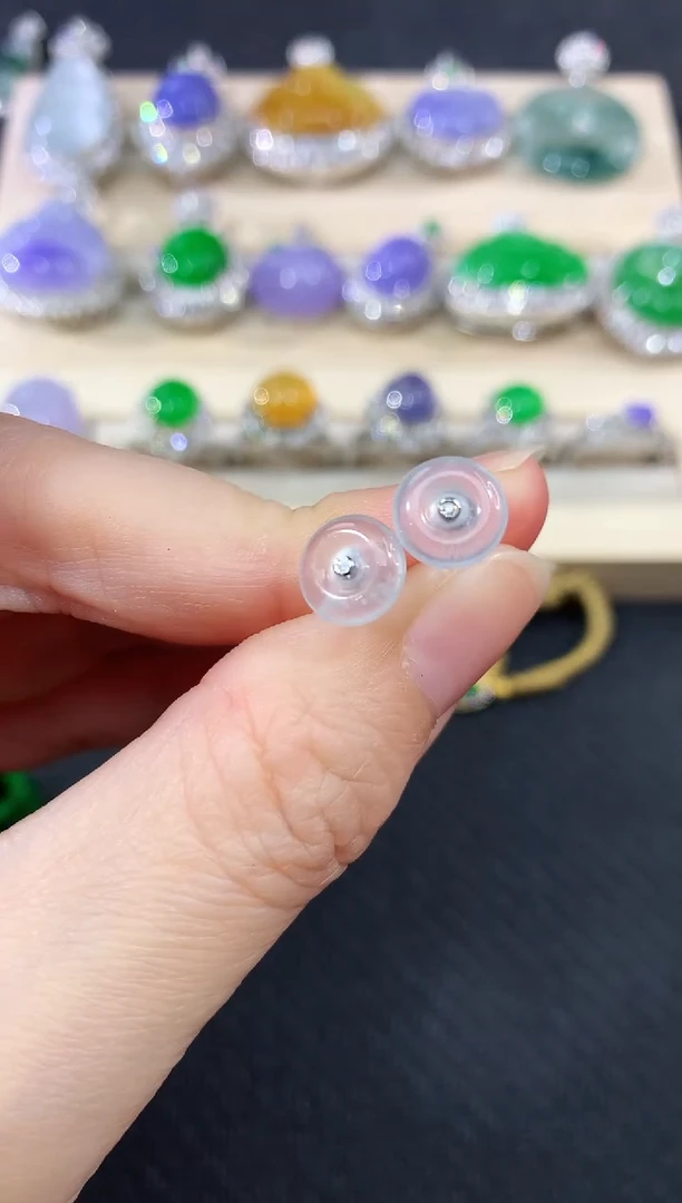 18K金镶嵌翡翠耳饰8|1980多样性发其一