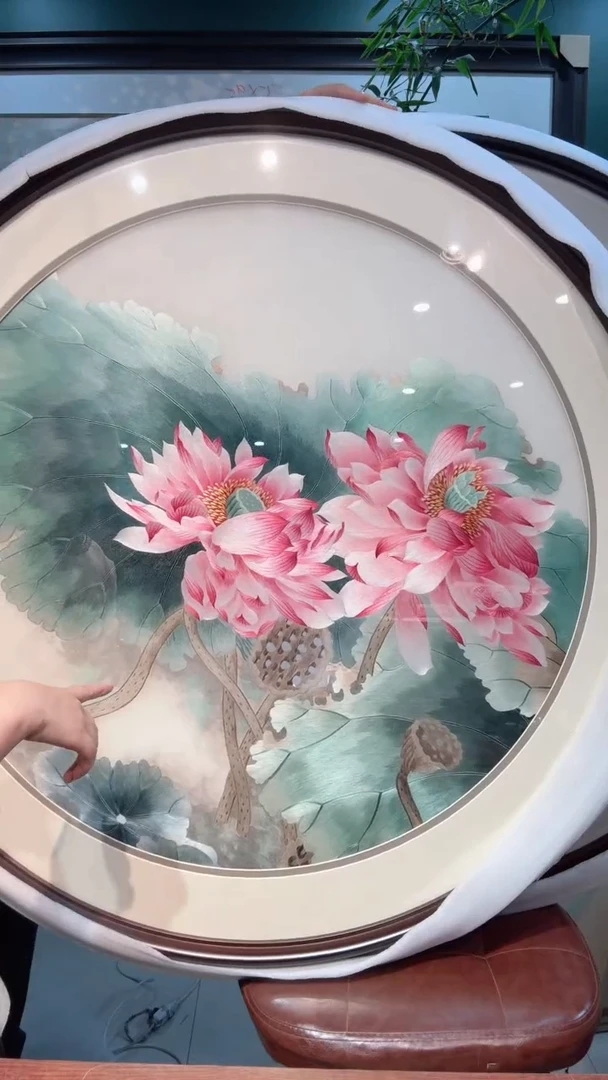 横款非遗苏绣手工刺绣装饰画