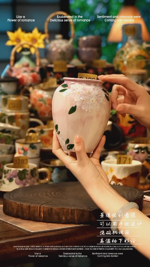 陶瓷景德镇高温釉下彩手工手绘款式@A0439@