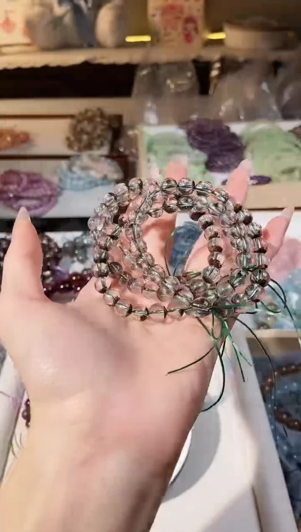 【闪购商品】水晶手串未镶嵌半盆绿幽灵