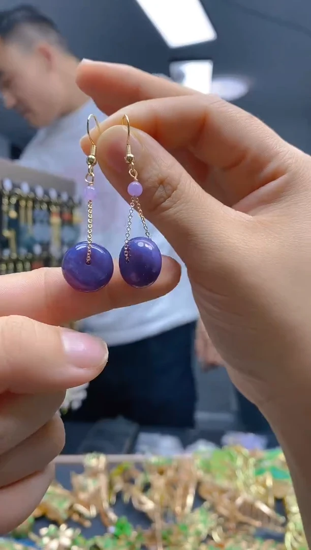 【闪购商品】玛瑙/玉髓耳饰合金8玛瑙饰品