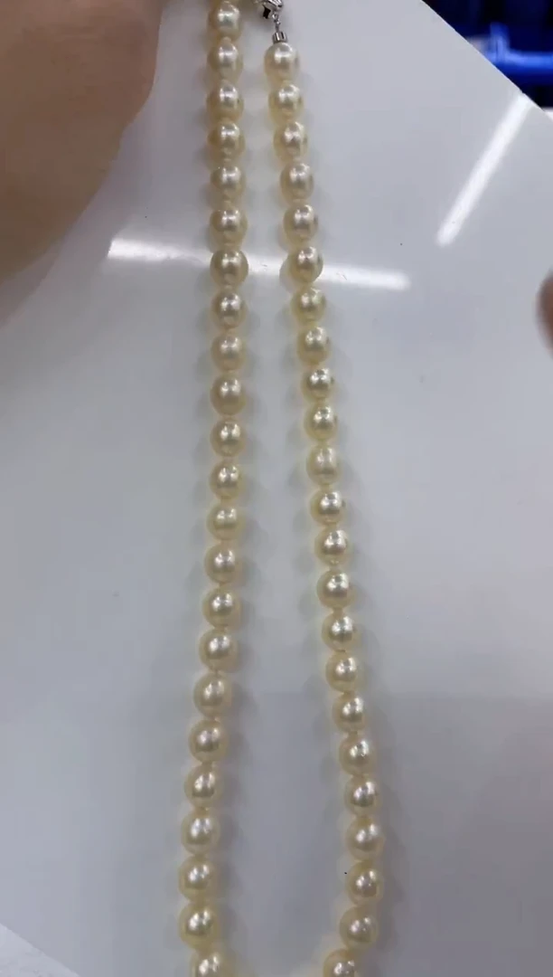 颈饰银S925镶嵌海水珍珠