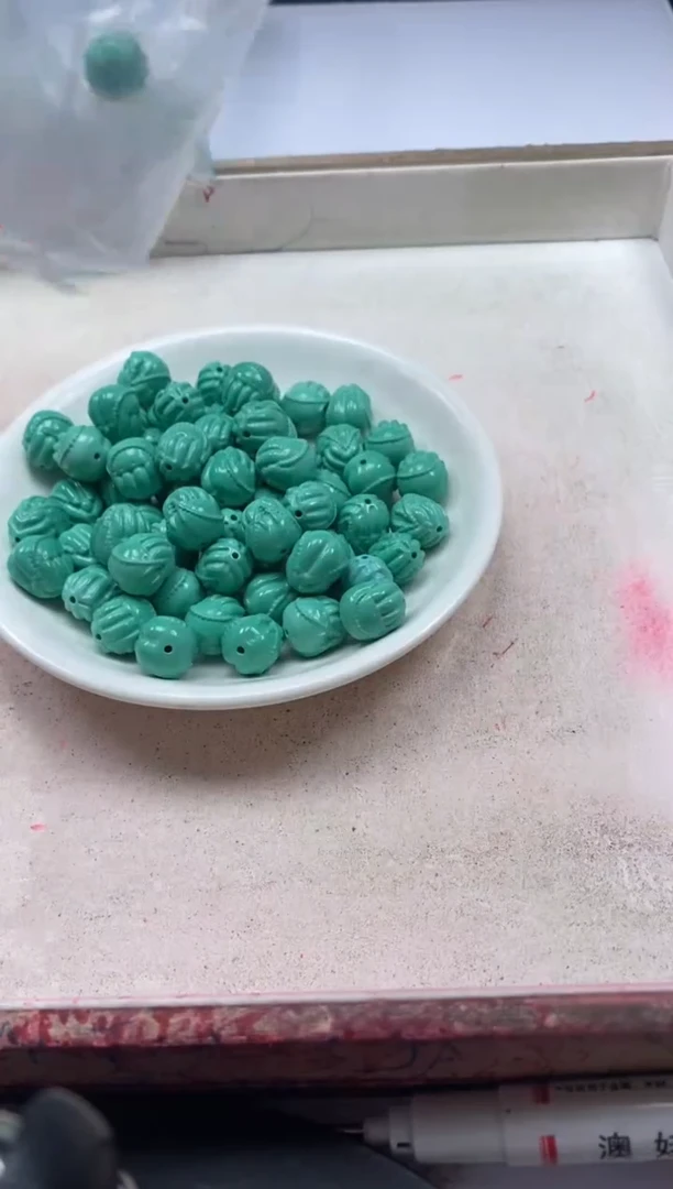 【闪购商品】玛瑙/玉髓颈饰未镶嵌x1169高瓷绿松佛手*1个