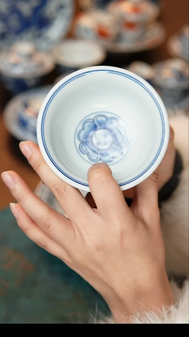 茶具缠枝连大压手