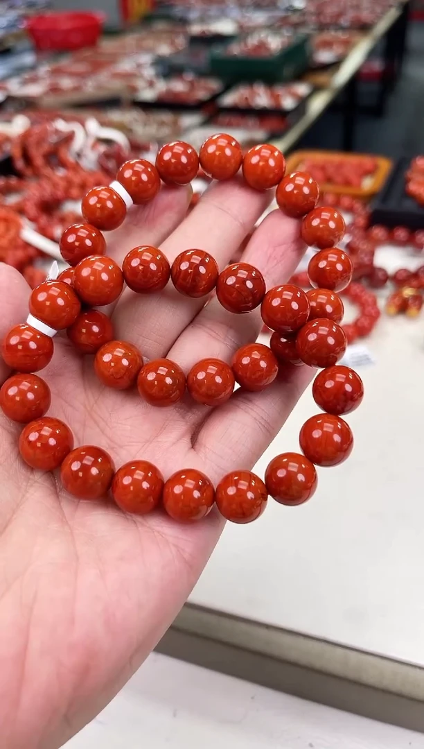 南红玛瑙瓦西手串12+未镶嵌（多样式发其一）
